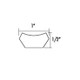 Inside Corner Molding 1" Profile Inside Corner Molding 1" Profile